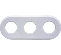 3-х постовая рамка Bironi, керамика, цвет белый BF2-630-01