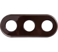 3-х постовая рамка Bironi, керамика, цвет коричневый BF2-630-02