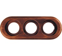 3-х постовая рамка Bironi старое дерево, на бревно 200мм BFC20-630-17