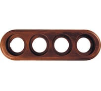 4-х постовая рамка Bironi старое дерево, на бревно 280мм BFC28-640-17