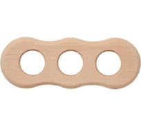 3-х постовая рамка Bironi натурэль, скрытого монтажа bf8 BF8-630-10