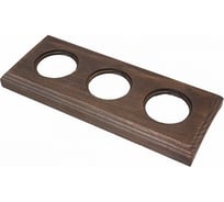 3-х постовая рамка Bironi винтаж, на бревно 220мм, скрытого монтажа BF4C22-630-18