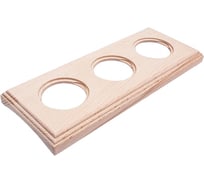 3-х постовая рамка Bironi натурэль, на бревно 260мм, скрытого монтажа BF4C26-630-10