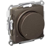 Механизм поворотно-нажимного светорегулятора (диммера) Systeme Electric Atlasdesign led, rc, 400вт, мокко ATN000623