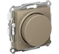 Механизм поворотно-нажимного светорегулятора (диммера) Systeme Electric Atlasdesign led, rc, 400вт, шампань ATN000523