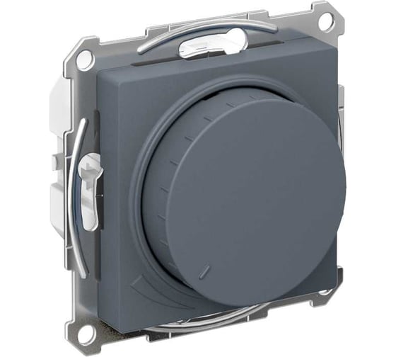 Механизм поворотно-нажимного светорегулятора (диммера) Systeme Electric Atlasdesign led, rc, 400вт, грифель ATN000723 1