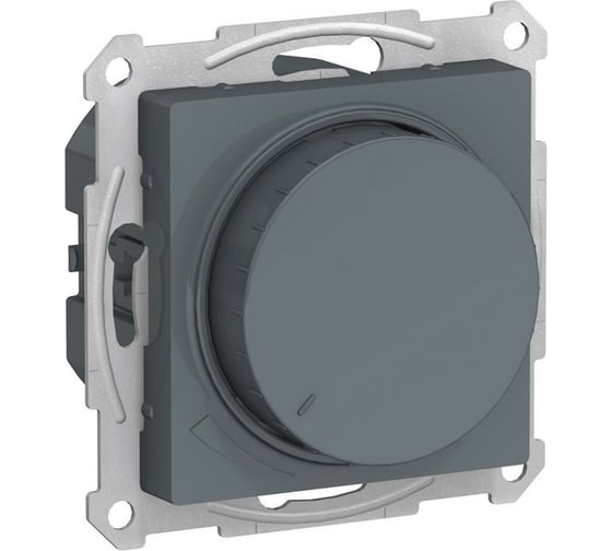 Механизм поворотно-нажимного светорегулятора (диммера) Systeme Electric Atlasdesign led, rc, 400вт, грифель ATN000723