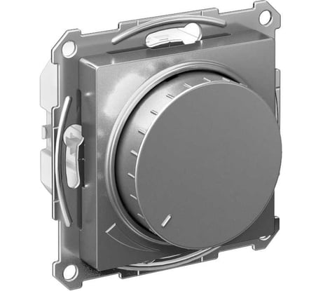 Механизм поворотно-нажимного светорегулятора (диммера) Systeme Electric Atlasdesign led, rc, 400вт, сталь ATN000923