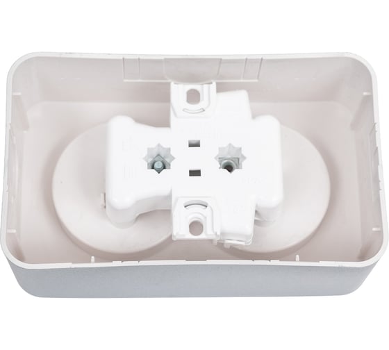 Розетка Systeme Electric Blanca о/у, двойная, без заземления, без шторок, 16а, 250в, алюминий BLNRA000203
