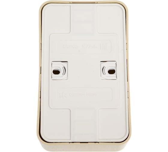 Розетка Systeme Electric Blanca о/у, двойная, без заземления, со шт., изол.пл., 16а, 250в, бежевый BLNRA001217