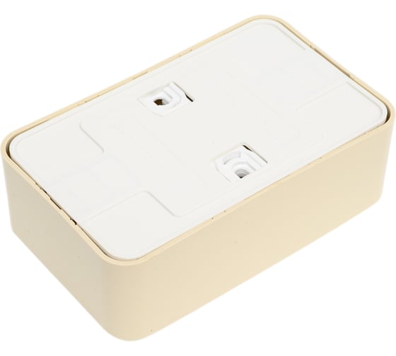 Розетка Systeme Electric Blanca о/у, двойная, без заземления, со шт., изол.пл., 16а, 250в, бежевый BLNRA001217