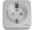 Розетка Systeme Electric Blanca о/у, с заземлением, со шторками, (компакт) изол.пл, 16а, 250в, алюминий BLNRA111113 3