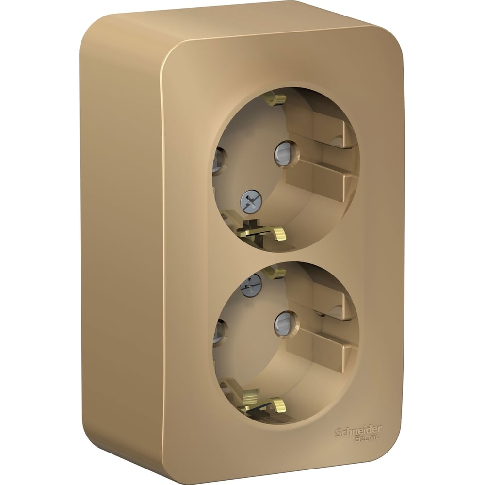 Розетка Systeme Electric Blanca о/у, двойная, с заземлением, со ...