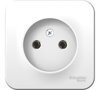 Розетка Systeme Electric Blanca о/у, без заземления, без шторок, метал.пл., 16а, 250в, белый BLNRA000121