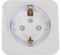 Розетка Systeme Electric Blanca о/у, с заземлением, со шторками, (компакт) изол.пл, 16а, 250в, молочный BLNRA111112