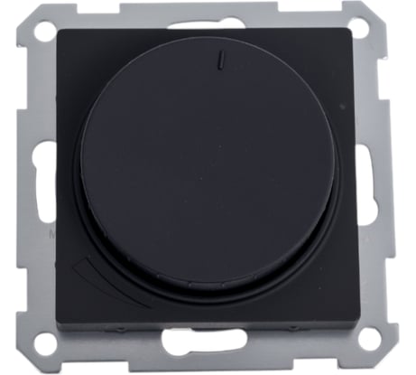 Механизм поворотно-нажимного светорегулятора (диммера) Systeme Electric Atlasdesign led, rc, 400вт, карбон ATN001023