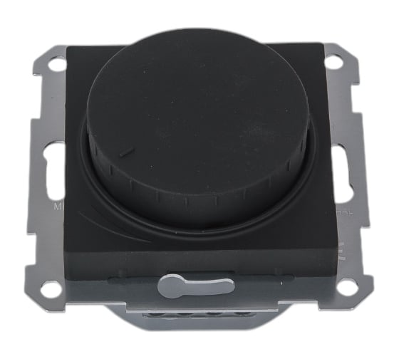Механизм поворотно-нажимного светорегулятора (диммера) Systeme Electric Atlasdesign led, rc, 400вт, карбон ATN001023