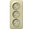 Розетка Systeme Electric Blanca о/у, 3-я, без заземления, со шт., изол.пл., 16а, 250в, бежевый BLNRA001317 1