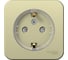 Розетка Systeme Electric Blanca о/у, с заземлением, со шторками, (компакт) изол.пл, 16а, 250в, бежевый BLNRA111117 1