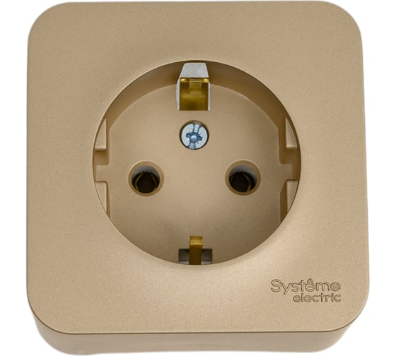 Розетка Systeme Electric Blanca о/у, с заземлением, без шторок, 16а, 250в, титан BLNRA010104