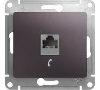 Механизм телефонной розетки Systeme Electric Glossa rj11, сиреневый туман GSL001481T