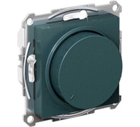 Механизм поворотно-нажимного светорегулятора (диммера) Systeme Electric Atlasdesign led, rc, 400вт, изумруд ATN000823