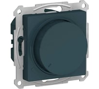 Механизм поворотно-нажимного светорегулятора (диммера) Systeme Electric Atlasdesign led, rc, 400вт, изумруд ATN000823