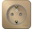 Розетка Systeme Electric Blanca о/у, с заземлением, со шторками, (компакт) изол.пл, 16а, 250в, титан BLNRA111114 1
