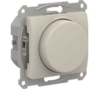 Механизм поворотно-нажимного светорегулятора (диммера) Systeme Electric Glossa led, rc, 400вт, молочный GSL000923