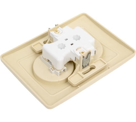 Розетка Systeme Electric Blanca с/у, двойная, без заземления, со шторками, 16а, 250в, бежевый BLNRS000127