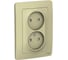 Розетка Systeme Electric Blanca с/у, двойная, без заземления, со шторками, 16а, 250в, бежевый BLNRS000127 2