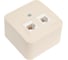 Двойная розетка: компьютерная rj45, кат.5e + телефонная rj11 Systeme Electric Blanca о/у, изол.пл., бежевый BLNIA045117 4