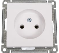 Розетка Systeme Electric W59 без заземления, без шторок, 16а, механизм, белый RS16-153-1-86