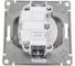 Розетка Systeme Electric W59 без заземления, без шторок, 16а, механизм, белый RS16-153-1-86 3