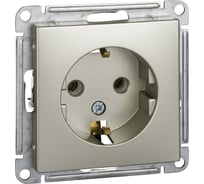 Розетка Systeme Electric W59 с заземлением без шторок, 16а, механизм, шампань RS16-154-4-86