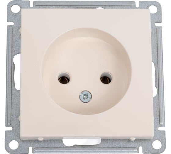 Розетка Systeme Electric W59 без заземления, без шторок, 16а, механизм, слоновая кость RS16-153-2-86 1