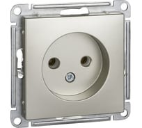 Розетка Systeme Electric W59 без заземления, без шторок, 16а, механизм, шампань RS16-153-4-86