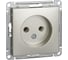 Розетка Systeme Electric W59 без заземления, без шторок, 16а, механизм, шампань RS16-153-4-86 1