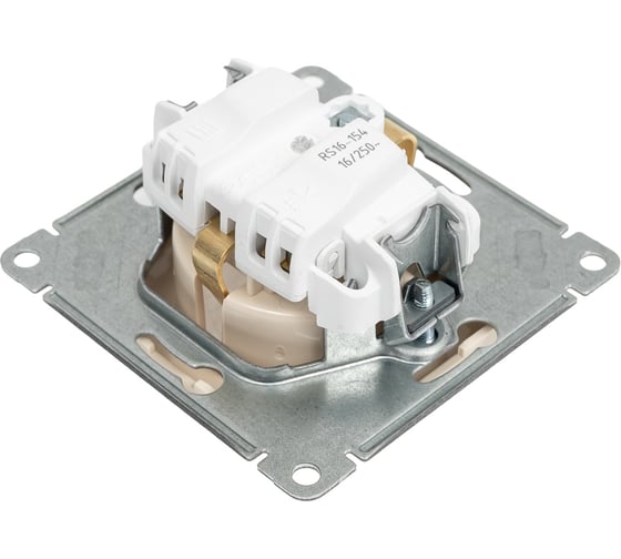 Розетка Systeme Electric W59 с заземлением без шторок, 16а, механизм, слоновая кость RS16-154-2-86