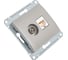 Двойная розетка: тв + компьютерная Systeme Electric Glossa rj45, кат. 5е, механизм, платина GSL001289 2