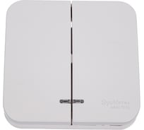 2-клавишный выключатель Systeme Electric Blanca открытой установки (cх.5) с подсветкой, 6а, 250в, белый BLNVA065101