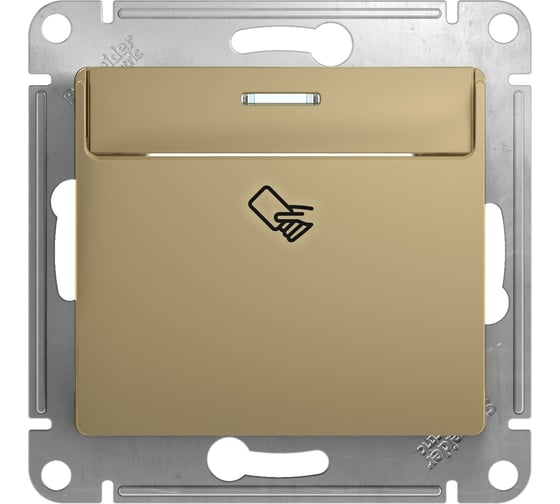 Карточный выключатель Systeme Electric сх.6, механический, титан GSL000469