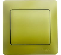 1-клавишный выключатель в сборе Systeme Electric Glossa сх.1, 10ax, фисташковый GSL001012