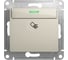 Механизм карточного выключателя Systeme Electric Glossa 10ax, молочный GSL000969 1