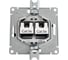 Механизм двойной компьютерной розетки Systeme Electric Glossa rj45+rj45, категория 5e, графит GSL001385KK 3