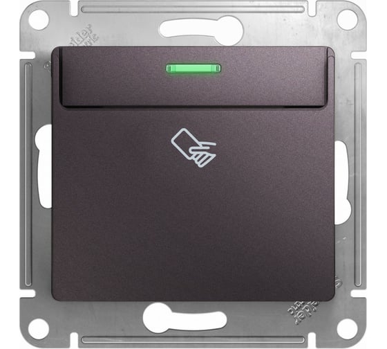 Механизм карточного выключателя Systeme Electric Glossa 10ax, сиреневый туман GSL001469 1