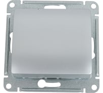 Механизм выключателя Systeme Electric Glossa нажимная кнопка, сх.1, 10ах, алюминий GSL000315
