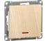 Механизм 1-клавишного выключателя с подсветкой Systeme Electric W59 10ах, сосна VS110-153-7-86 1