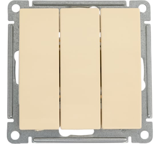 Механизм 3-клавишного выключателя Systeme Electric W59 10ах, слоновая кость VS0510-351-2-86