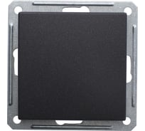 Механизм 1-клавишного переключателя Systeme Electric W59 10ах, черный бархат VS610-156-6-86